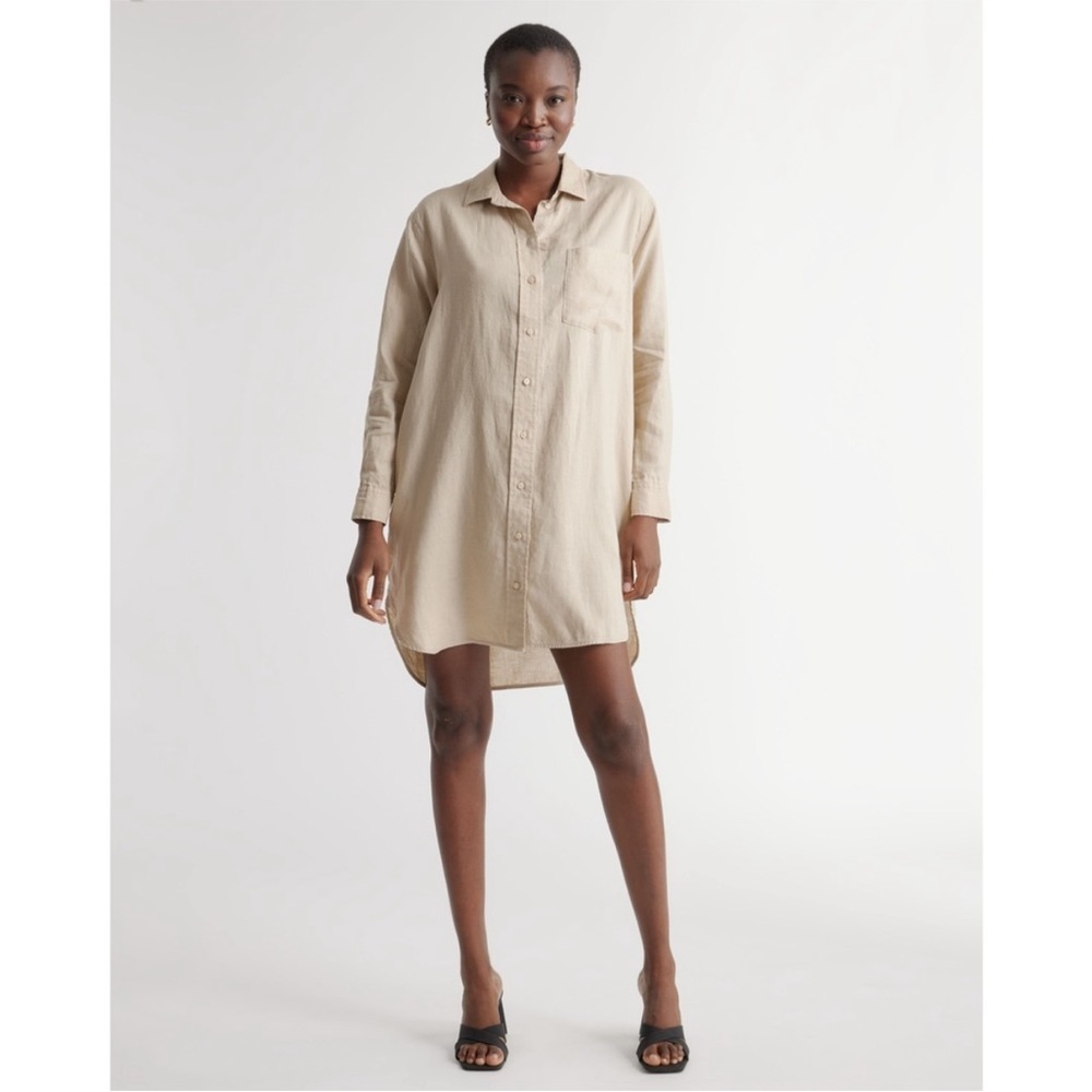 Quince Linen Shirt Dress